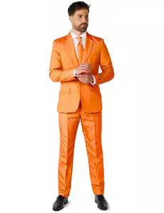 Mr. Solid orange suit pro muže Suitmeister, Velikost: Small (EU 44-46)