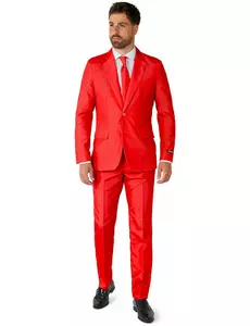 Mr. Solid red suit pro muže Suitmeister, Velikost: Small (EU 44-46)