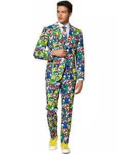 Kostým Super Mario Opposuits pro dospělé, Velikost: Small/Medium (EU 48)