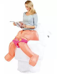 Nafukovací kostým toalety pro dospělé