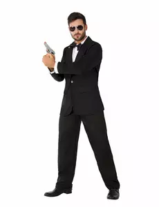 Pánský kostým tajného agenta ve smokingu, Velikost: X-Small
