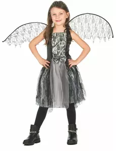 Dívčí kostým gotického anděla, Velikost: 7-9 let (120-130 cm)