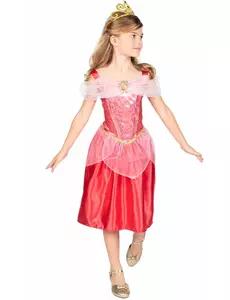 Klasický kostým Aurora – Šípková Růženka pro dívky, Velikost: 7-8 let (124 - 136 cm)