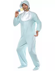 Světle modrý baby kostým pro muže