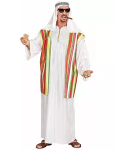 Barevný kostým arabského šejka pro muže