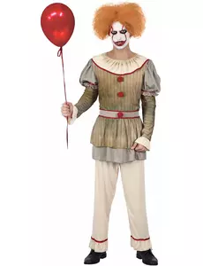 Psychopatický klaun kostým pro muže, Velikost: Medium