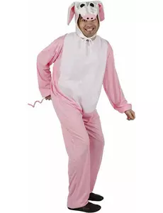 Růžový kostým prasátka pro dospělé