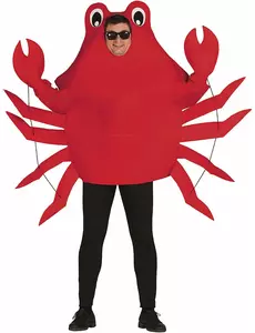 Červený kostým kraba pro dospělé