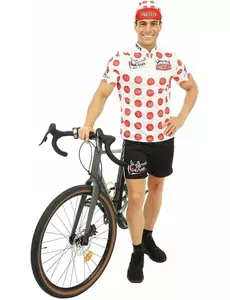 Pánský cyklistický kostým Sauciflex bílo-červený, Velikost: Large/X-Large