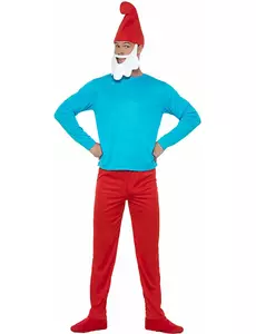 Kostým Papa Smurf pro dospělé – velká velikost