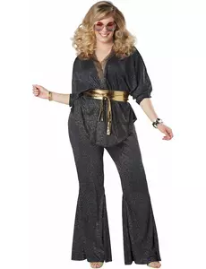 Dámský luxusní oslnivý disco kostým – plus size, Velikost: X-Large (44/46)