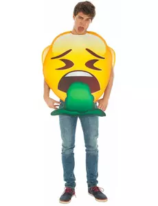 Emoji kostým zvracení pro dospělé