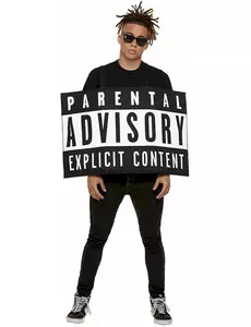 Humorný kostým Parental Advisory pro dospělé