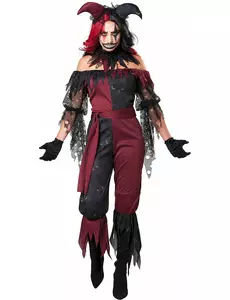 Deluxe psychopatický joker kostým pro ženy, Velikost: Large (42/44)