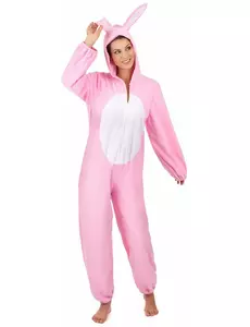 Růžový kostým králíka pro ženy
