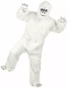 Luxusní bílý kostým Yeti pro dospělé