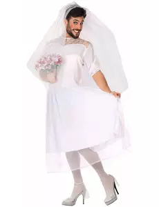 Vtipný kostým nevěsty pro muže