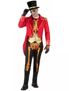 Kostým Skeleton Ringmaster pro muže, Velikost: Small