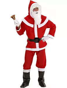 Kostým Santa Clause s obočím a luxusním vousem pro muže