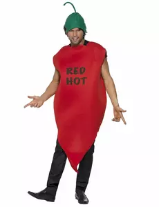 Kostým červené chilli papričky pro dospělé