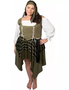 Zelený buccaneer pirátský kostým pro ženy – plus size