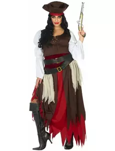 Plus size pirátský kostým pro ženy, Velikost: X-Large