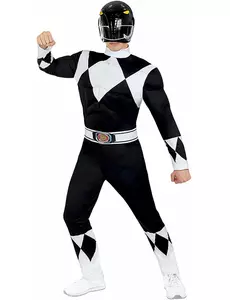 Kostým černého Power Rangera pro dospělé, Velikost: Medium
