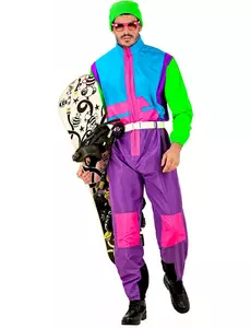 Fluorescenční snowboardový kostým pro dospělé, Velikost: Small