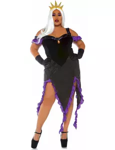 Plus size mořská čarodějnice kostým pro ženy, Velikost: X-Large/XX-Large (48-52)
