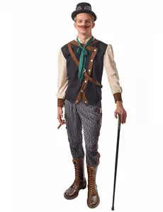 Steampunkový dandy kostým pro muže, Velikost: Large