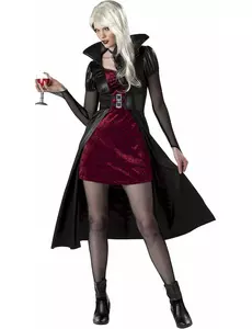 Červený upíří kostým pro ženy Halloween, Velikost: Small (38/40)