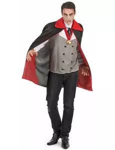 Šedý upírský kostým pro muže na Halloween