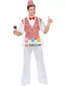 Kostým prodavače zmrzliny pro muže, Velikost: Medium/Large