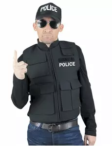 Falešná neprůstřelná policejní vesta pro dospělé