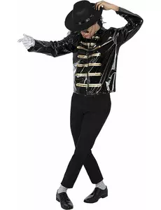 Černá bunda Michael Jackson pro dospělé, Velikost: Small/Medium