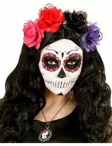 40 růžových a červených kamínků pro dospělé Day of the Dead