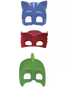6 kartonových masek PJ Masks