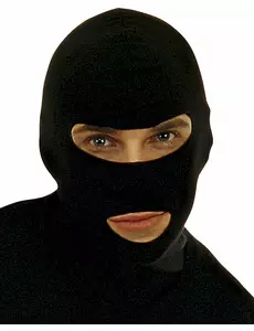 Černá kukla pro dospělé