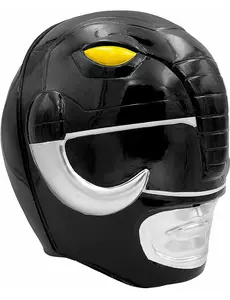 Černá helma Power Ranger pro dospělé