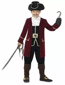 Kostým pirátského kapitána pro chlapce, Velikost: 4-6 let (115/128 cm)