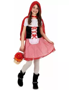 Základní kostým Červené Karkulky pro dívky, Velikost: 4-6 let (110-120 cm)