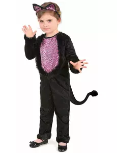 Kočičí kostým s leopardím vzorem pro dívky