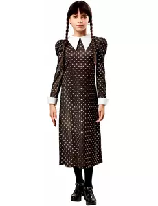 Klasický kostým Wednesday Addams pro děti, Velikost: 11-13 let (142-164 cm)
