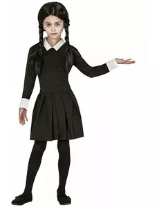 Gotický kostým pro dívky, Velikost: 5-6 let (110-115 cm)