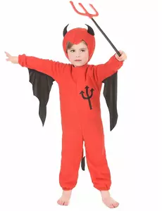 Červený čertovský kostým pro děti Halloween