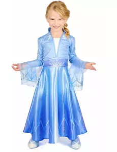 Elsa Frozen 2 Deluxe kostým pro dívky, Velikost: 7-8 let (124 - 136 cm)