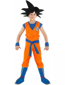 Kostým Goku Saiyan Dragon Ball Z pro děti, Velikost: 5-6 let (116 cm)