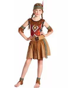 Indiánský kostým pro dívky, Velikost: 3-4 let (92-104 cm)