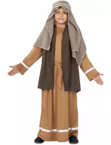 Kostým hnědého Josefa pro chlapce, Velikost: 6 let (110 - 122 cm)