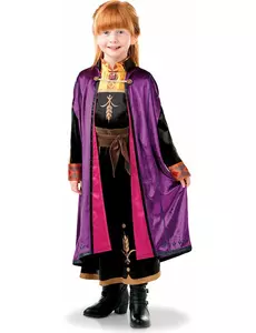 Deluxe kostým Anna Frozen 2 pro dívky, Velikost: 3-4 let (90 to 104 cm)
